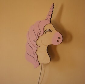 Unicorn wall lamp
