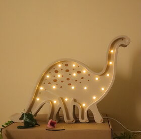 Wooden LED lamp Dinosaur