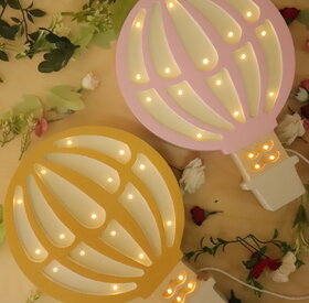 Drvena LED lampa Balon