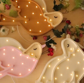 Wooden LED lamp Dove