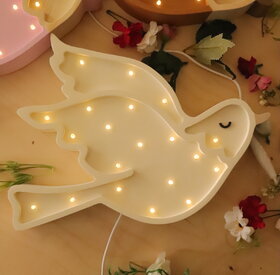 Wooden LED lamp Dove