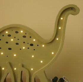 Wooden LED lamp Dinosaur