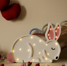 Wooden LED lamp Bunny