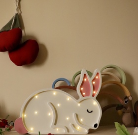 Wooden LED lamp Bunny