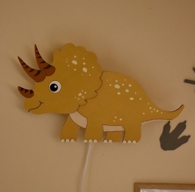 Dinosaur wall lamp
