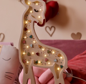 Wooden LED lamp Giraffe