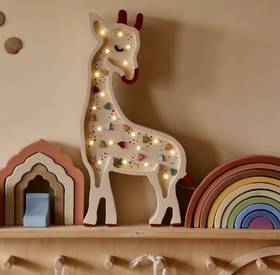 Wooden LED lamp Giraffe