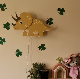 Dinosaur wall lamp