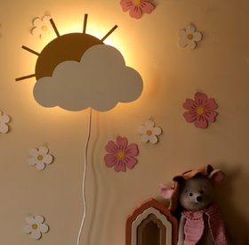 Sunny cloud wall lamp