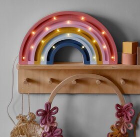 Drvena LED lampa Duga