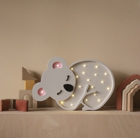 Wooden LED lamp Koala