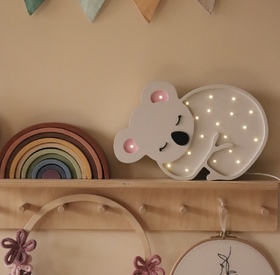 Wooden LED lamp Koala