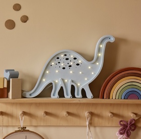 Drvena LED lampa Dinosaurus Plava