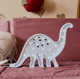 Drvena LED lampa Dinosaurus Plava