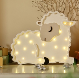 Wooden LED lamp Sheep