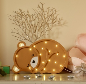 Wooden LED lamp Bear