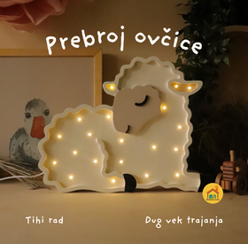 Wooden LED lamp Sheep