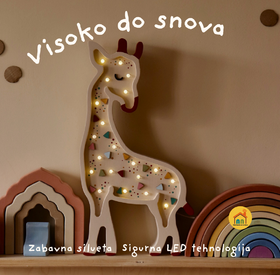 Wooden LED lamp Giraffe