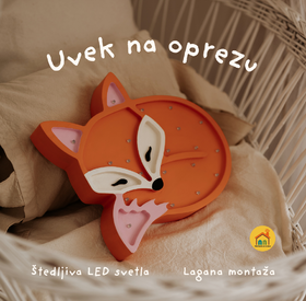 Drvena LED lampa Lija