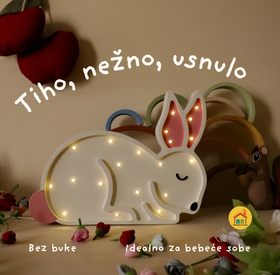 Wooden LED lamp Bunny
