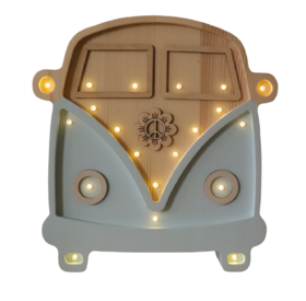 Drvena LED lampa Kombi Braon