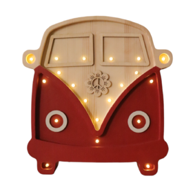 Drvena LED lampa Kombi Braon