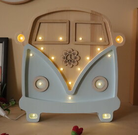 Drvena LED lampa Kombi Braon