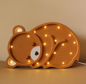 Wooden LED lamp Bear