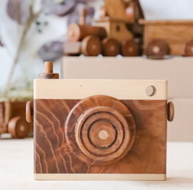 Camera wooden toy