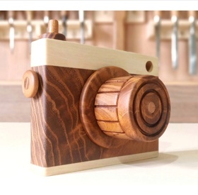 Camera wooden toy
