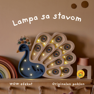 Peacock LED lamp