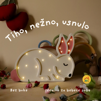 Wooden LED lamp Bunny