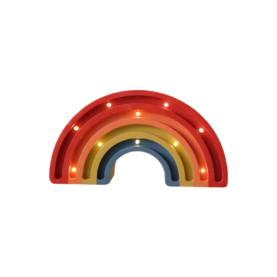 Wooden LED lamp Mini Rainbow
