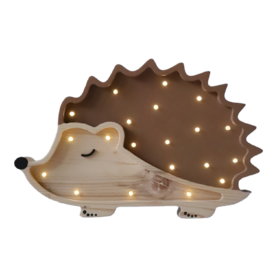 Wooden LED lamp Hedgehog