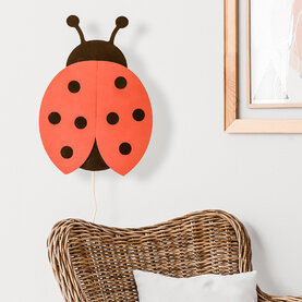 Ladybug wall lamp