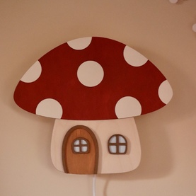 Mushroom wall lamp