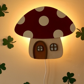 Mushroom wall lamp