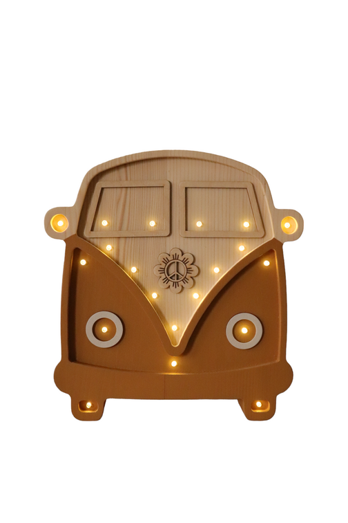 Wooden LED lamp Van