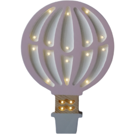 Drvena LED lampa Balon