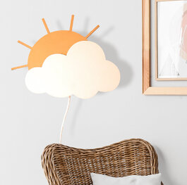 Sunny cloud wall lamp