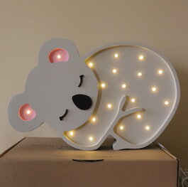 Drvena LED lampa Koala
