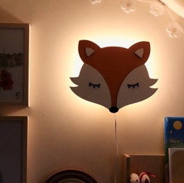 Fox wall lamp