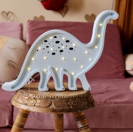 Wooden LED lamp Dinosaur